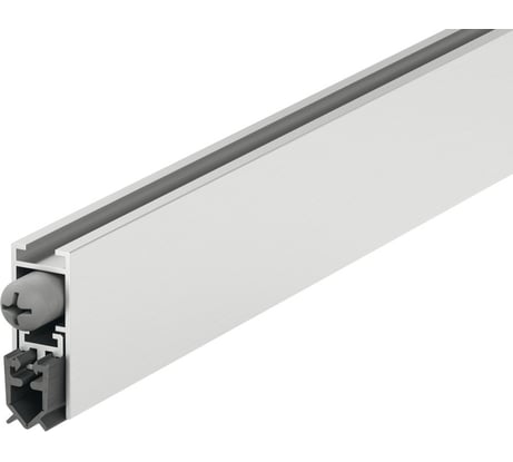 Автоматический порог Hafele алюминиевый, силикон, серый, 830 мм 950.05.342