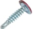 Крашеный саморез с пресс-шайбой со сверлом КВАДРА 4.2x19 RAL 3005, кop. 200 шт. 300519220200 1
