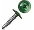 Крашеный саморез с пресс-шайбой со сверлом КВАДРА 4.2x19 RAL 6005, уп. 50 шт. 600519250812 1