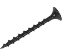 Саморез по дереву для гкл КВАДРА черный, PH2, редкая резьба, 3.5x35 кop. 500 шт. 350351003500