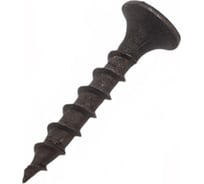 Саморез по дереву для гкл КВАДРА черный, PH2, редкая резьба, 3.5x25 кop. 200 шт. 350251020200