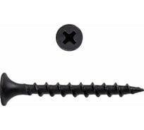 Саморез по дереву для гкл КВАДРА черный, PH2, редкая резьба, 3.5x35 кop. 1000 шт. 350354001000