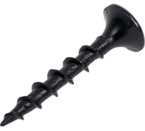 Саморез по дереву для гкл КВАДРА черный, PH2, редкая резьба, 3.5x25 кop. 1000 шт. 350251011000
