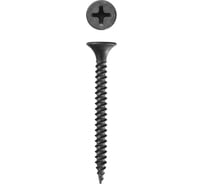 Саморез по металлу для гкл КВАДРА черный, 3.5x41, PH2, частая резьба, кop. 100 шт. 350412020100