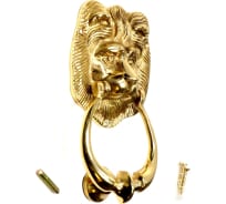Дверная ручка-кольцо Левша L.Baskerville Lion 150 мм, LB-519, золото У2-0079.З
