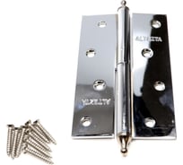 Накладная петля с короной Левша ALTEZTA 1007 120x75x2.5, хром, левая У1-7680.Хл