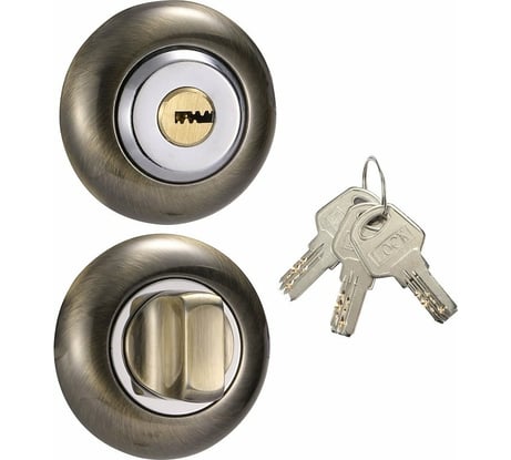 Санузловые накладки с ключом Вантаж бронза BKQ-K