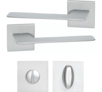 Дверная ручка r21.027 mcp в комплекте с фиксатором bk 2105 mcp (матовый хром) ABRISS 112