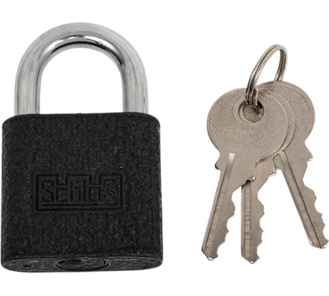 Навесной замок SCHLOSS ШЛОСС 73012 черный PL-05/40 чугун тов-157748