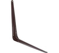 Консоль с 1 ребром жесткости ELEMENT 350x300 мм, коричневая, 1 шт. 136260