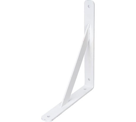 Усиленный уголок-кронштейн ООО Промекон 250x200x30x4 мм, белый 1000000077