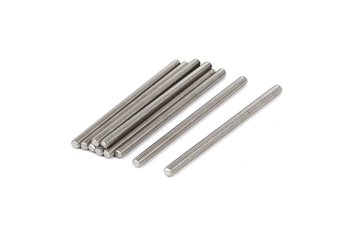 Шпилька с резьбой. Threaded Bar m10 x 1m. Stainless Steel Rod. Цанги из нержавейки 10x1. Thread Rod.