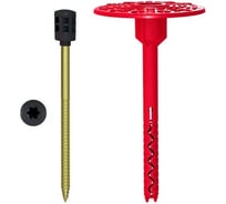 Дюбель с металлическим гвоздем и термоголовкой для теплоизоляции КРЕП-КОМП Стена-1 MS 8x260 мм, 180 шт. 403009