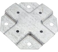 Краб-система Крепче Х-образный, цинк, 25x25 мм, 50 шт. 2947744