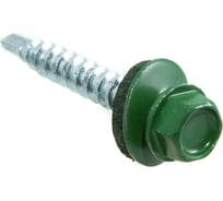 Кровельные саморезы с буром Стройбат 4,8x35 зелен 250 шт. 287310