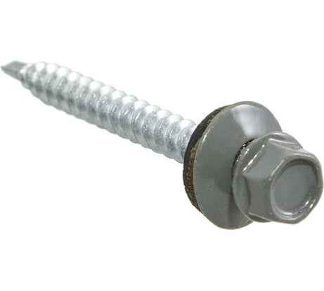 Кровельные саморезы с буром Стройбат 4,8x35 тем.серые 250 шт. 287380