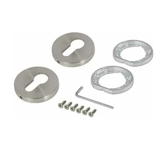 Ключевая накладка под евроцилиндр ADDEN BAU SC SR-001 NICKEL 940002023026