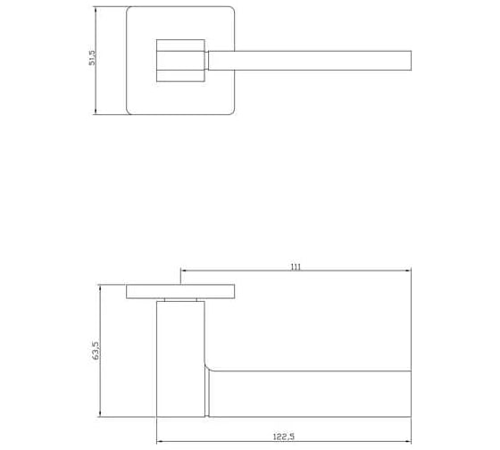 Дверные ручки ADDEN BAU COSMO S-533 NICKEL 940002023010