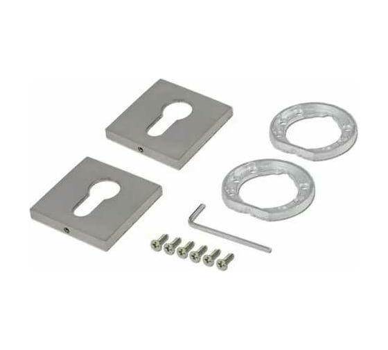 Ключевая накладка под евроцилиндр ADDEN BAU SC SQ-001 NICKEL 940002023028