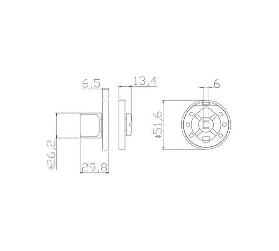 Завёртка сантехническая ADDEN BAU WC SR-003 NICKEL 940002023019