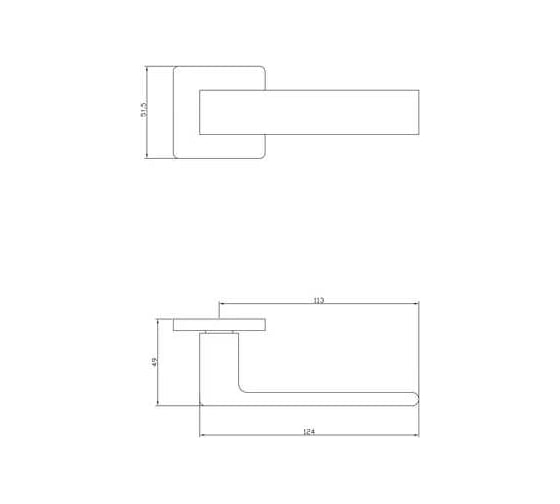 Дверные ручки ADDEN BAU GRANE S-560 GRAPHITE 940002023016