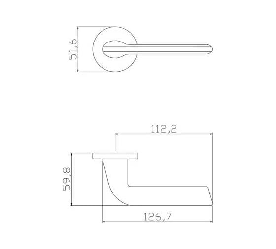 Дверные ручки ADDEN BAU DOVE S-484 GRAPHITE 940002023007