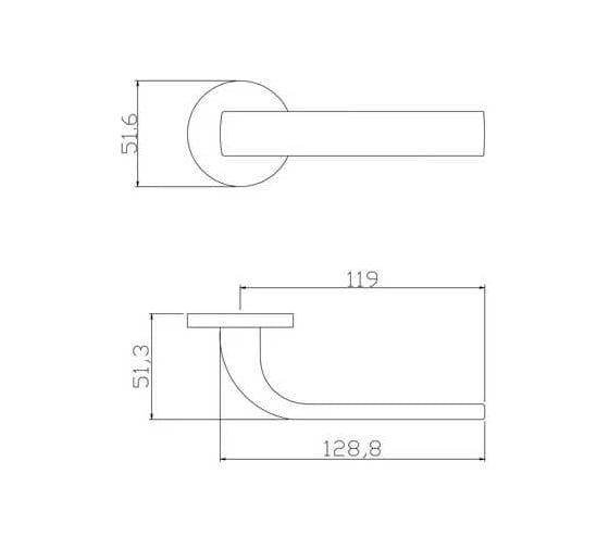 Дверные ручки ADDEN BAU COMET S-483 GRAPHITE 940002023006