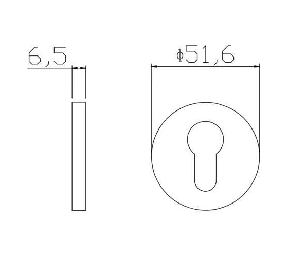 Ключевая накладка под евроцилиндр ADDEN BAU SC SR-001 GRAPHITE 940002023025