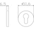 Ключевая накладка под евроцилиндр ADDEN BAU SC SR-001 GRAPHITE 940002023025 3