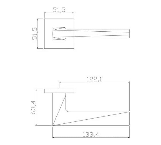 Дверные ручки ADDEN BAU SOLAR S-535 BLACK 940002023013
