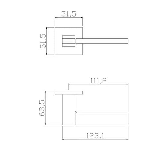 Дверные ручки ADDEN BAU COSMO S-533 BLACK 940002023011
