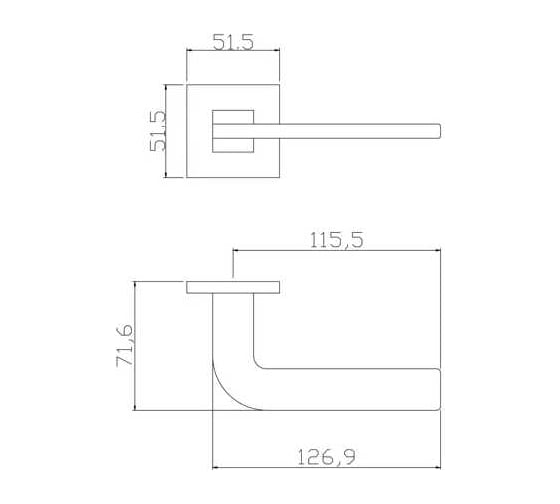 Дверные ручки ADDEN BAU URSA S-552 NICKEL 940002023015