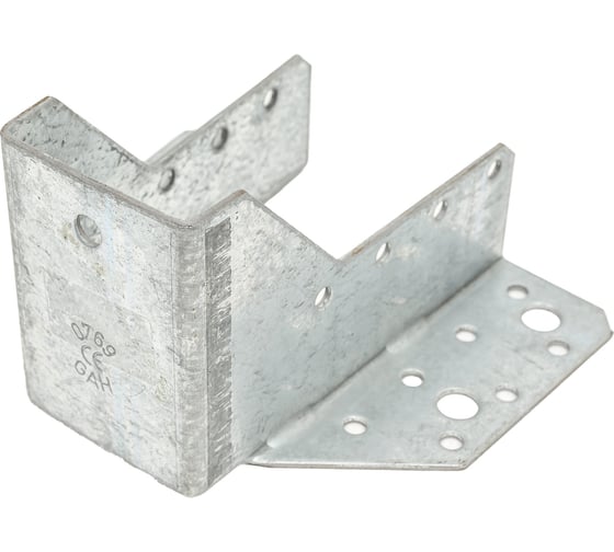 Держатель балки ALBERTS перфорированный, цинк, 45x109 мм 335984