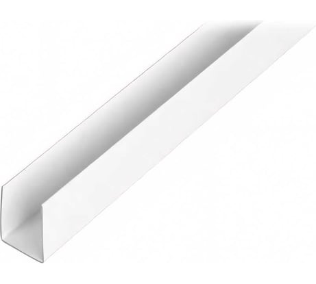 Профиль ALBERTS u-образный, ПВХ, белый, 10x10x10x1х2000 мм 484552