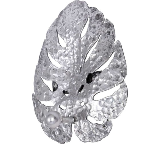 Настенный крючок BOGACHO Monstera Deliciosa серебристый цвета 79077/серебристый 1