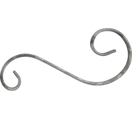 Кованый завиток ООО "СВОЙ МАСТЕР" S-образный, 125x275 мм 01.0039