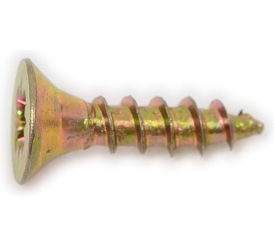 Шуруп крепежная техника желтый цинк, 3,0x12 100 шт. 11302