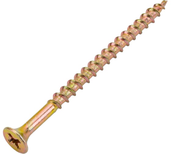 Саморез крепежная техника желтый, 3,8x64 к, вес 1 кг 420462 ВЕС