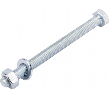 Болт с шестигранной головкой vipкрепеж набор, полная резьба, din 933, 6x70, 2 шт. 17846 VIP