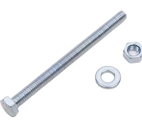 Болт с шестигранной головкой vipкрепеж набор, полная резьба, din 933, 6x80, 2 шт. 17848 VIP