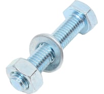 Болт с шестигранной головкой vipкрепеж набор, полная резьба, din 933, 10x50, 2 шт. 27912 VIP