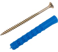 Набор для крепления плинтусов крепежная техника 8x60, дюбель ёжик, 15 шт. 84016