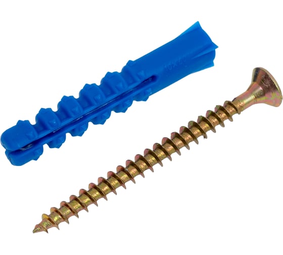 Набор для крепления плинтусов крепежная техника 10x60, дюбель ёжик, 8 шт. 84020 1