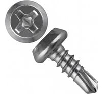 Саморез крепежная техника клоп, белый, сверло, 3,8x11, 100 шт. 10301