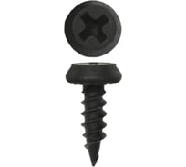 Саморез крепежная техника клоп, черный, острый, 3,5x11, 100 шт. 10201