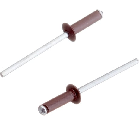 Вытяжная заклепка крепежная техника 4,0x10 коричневая ral 8017 50 шт. 59414