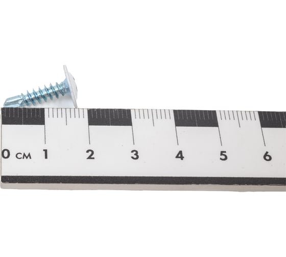 Саморез с прессшайбой крепежная техника белый, 4,2x16, ral 9003, сверло, 50 шт. 10602