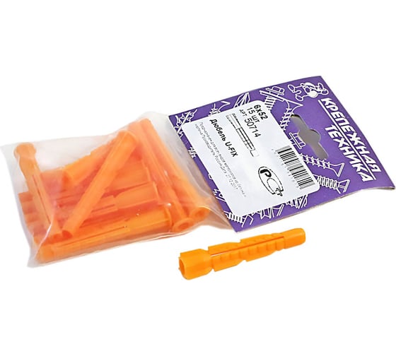 Дюбель крепежная техника u-fix 6x52 15 шт. 50714