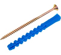 Набор для крепления плинтусов крепежная техника 8x80, дюбель ёжик, 10 шт. 84018