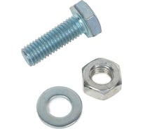 Болт с ш/г крепежная техника полная резьба, набор, din 933, 10x30 4 шт. 27904